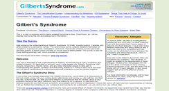 Desktop Screenshot of gilbertssyndrome.com