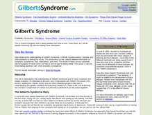 Tablet Screenshot of gilbertssyndrome.com